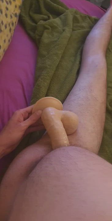 preparing for my first real cock