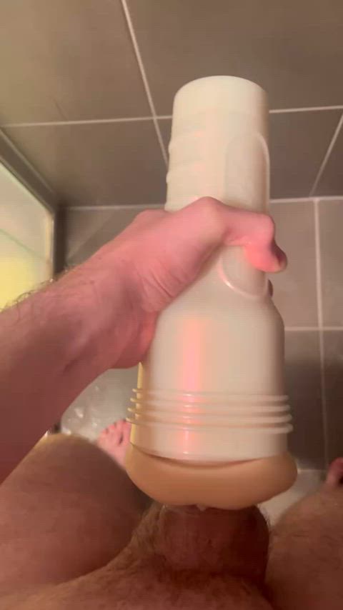 My first cumshot with my fleshlight, and another straight after 😋