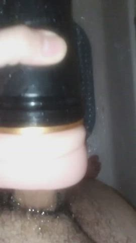 Just fucking my fleshlight with my big cock and cumming inside of it.