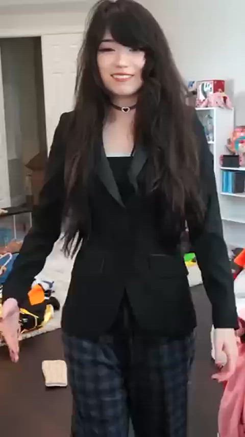 asian chinese cute dressing dressing room german clip