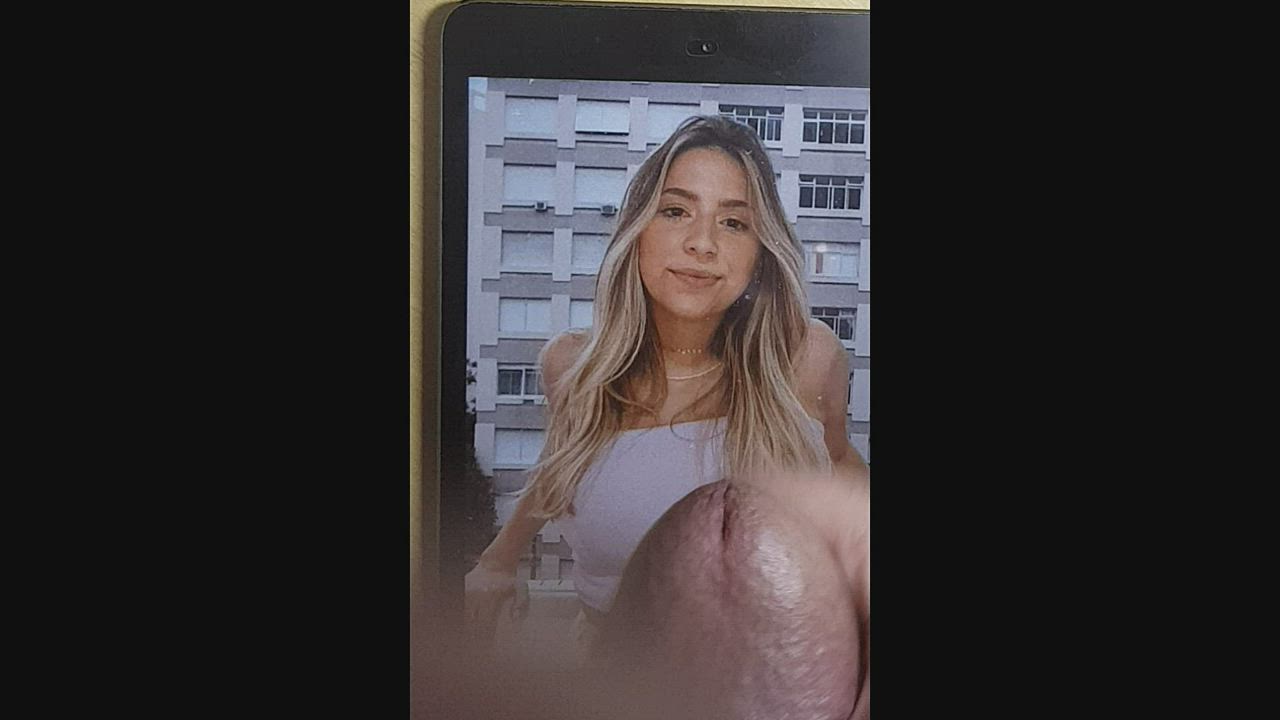 blonde brazilian celebrity cumshot ejaculation jerk off tribute clip