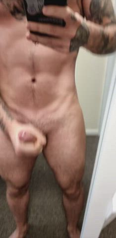 Cumming on my mirror after some sext edging