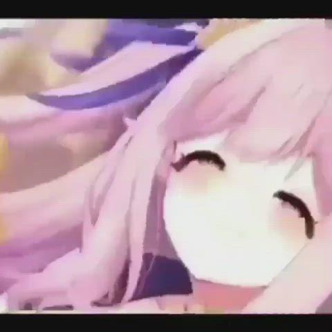 LF Color Source: 1girl, pink hair, 3d, video, smiling, purple eyes