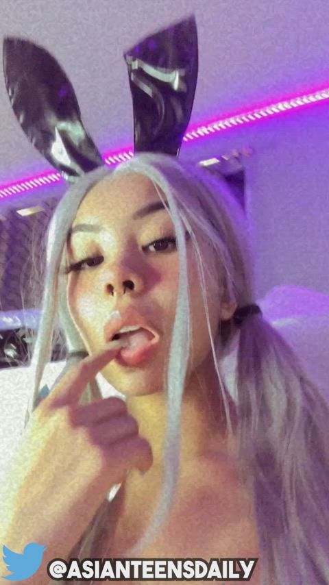 18 years old amateur asian big tits bunny costume onlyfans teen tiktok clip