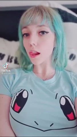 ahegao non-nude solo clip