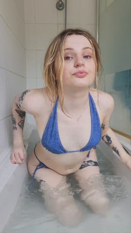 Bath Bathtub Bikini British Tattoo clip