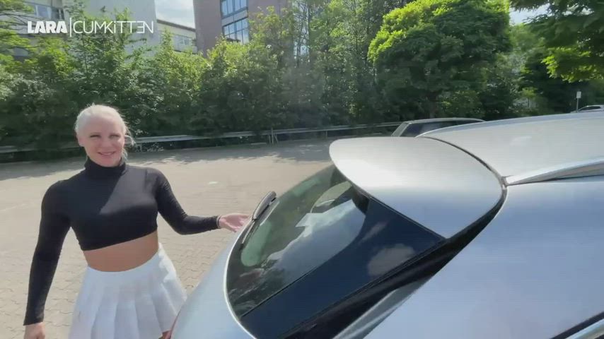 Asshole Blonde Car Golden Shower Legs Up Pee Piercing Pussy Spread Shaved Pussy clip