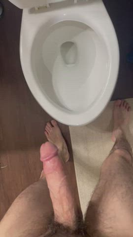 Needed to piss before I started fucking.