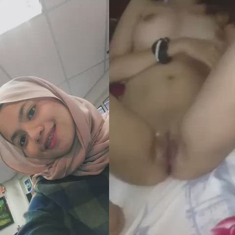big tits hijab malaysian muslim petite clip