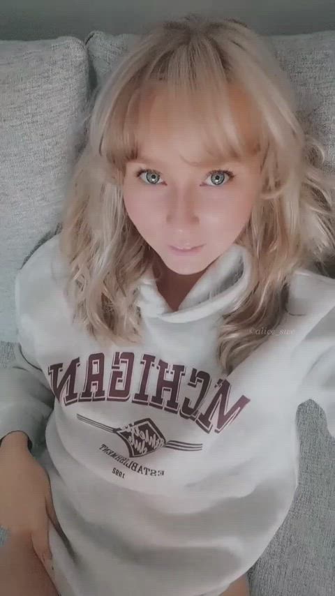 babe blonde cute swedish teen clip