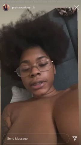 afro big tits cleavage ebony pretty webcam clip