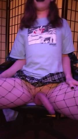 18 years old cock femboy fishnet skirt teen femboys clip