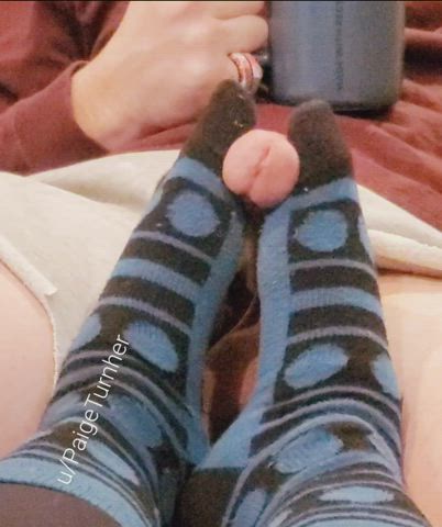 Coffee with a footjob