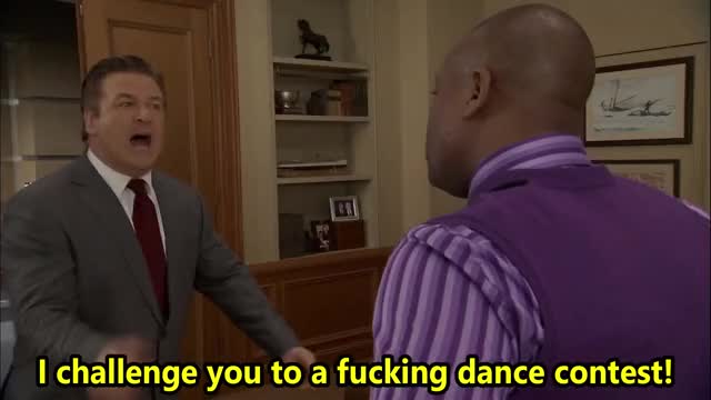Jack challenges D'Fwan to a dance contest