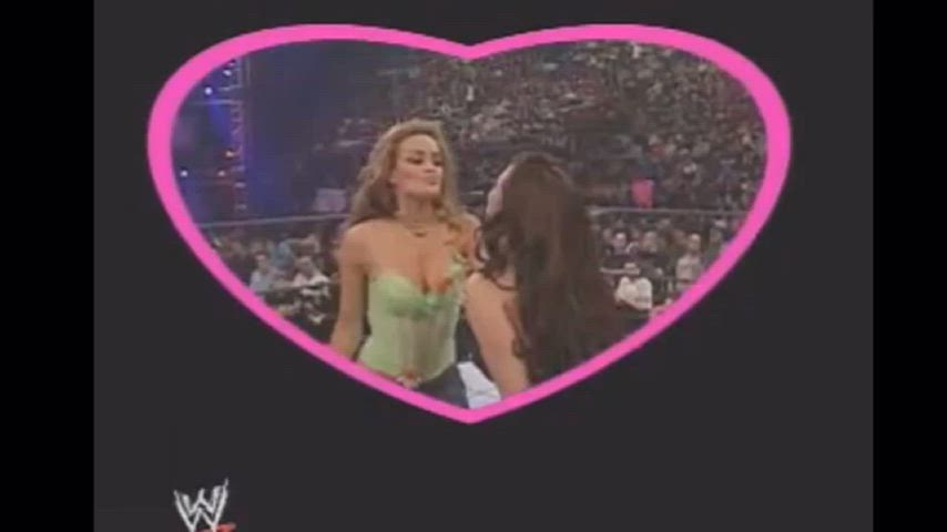 Maria and Candice Michelle kiss