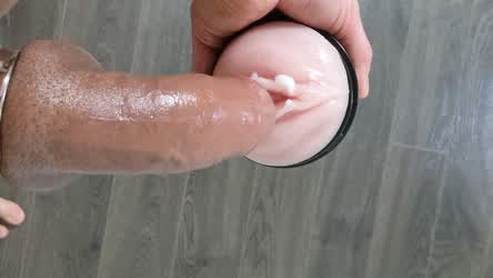 Fucking my cum filled fleshlight. (Volume up 😈) Anyone want to keep my fleshlight