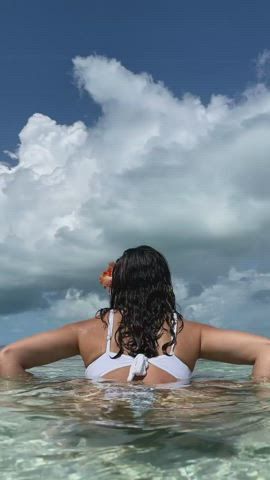 Ana Cheri Ass Babe Beach Booty Brunette Celebrity Model Swimsuit Wet clip