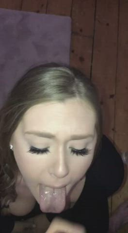 Cum In Mouth Facial White Girl clip