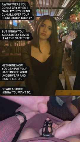 chastity cuckold humiliation clip