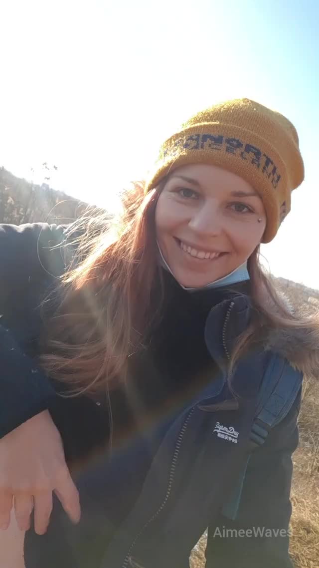 Flashing tits on a hike