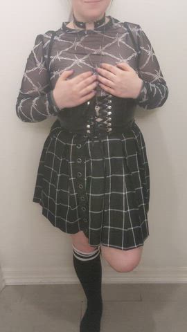 You don't deserve to see hot goth tits like this but you do deserve to be locked