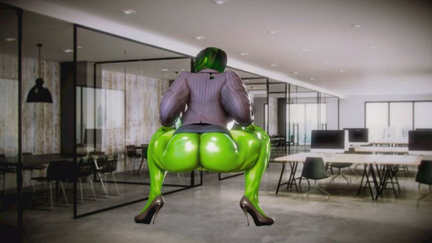 Twerking She-Hulk by fuijinzz