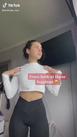 Ass Cute Leggings Petite Teen TikTok clip