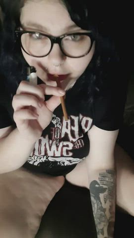 bbw chubby pawg smoking thick clip