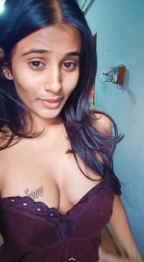 Desi Teen stripping tease solo masturbation 