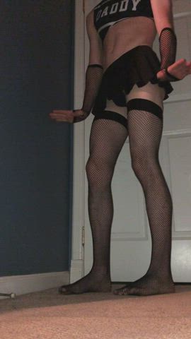 Crossdressing Daddy Femboy Gay Panties Sissy Skirt Stockings Twink clip