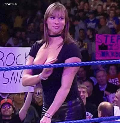 Stephanie McMahon - Bend Over Cleavage