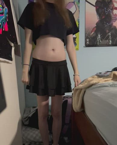 cute femboy skirt clip