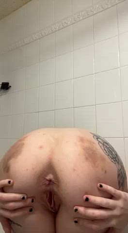 The bruises are from a BDSM part I went to, don’t worry ;)