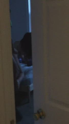 Came home to find my roommate fucking my girlfriend [sound for moaning]