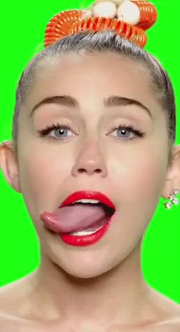 Face Smothering Miley Cyrus Tongue Fetish clip