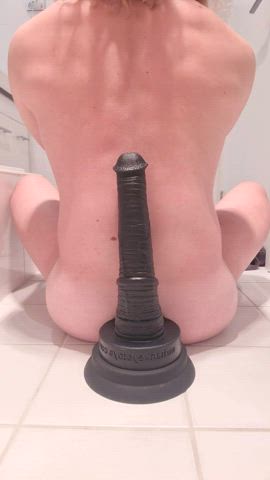 anal play chastity huge dildo clip