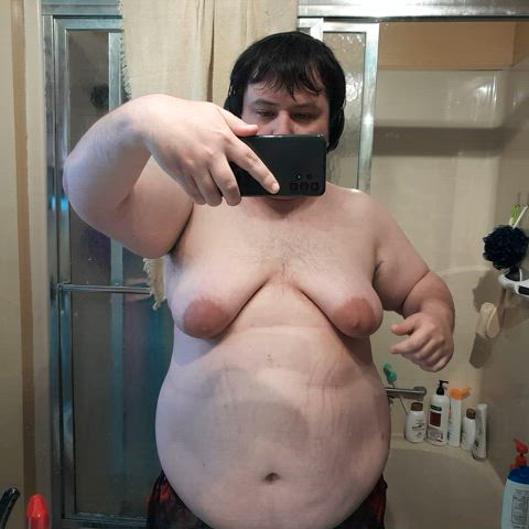 Let me know what you guys think of my big Moobs!