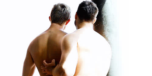 Caress his back GIF by gaysmut