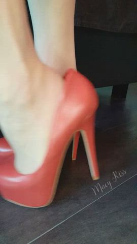 feet heels high heels nylon toes clip