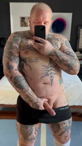 amateur bear big dick daddy muscles onlyfans tattoo thick thick cock thick thighs