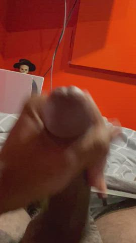 bbc balls big dick cum cumshot jerk off precum solo clip