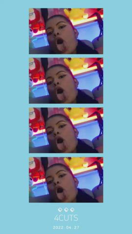 Colombian Ebony Latina Selfie Sensual Tongue Fetish clip