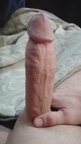 Showing off my pretty erect penis ☺️