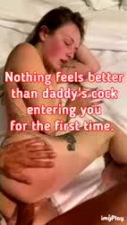 That’s daddys favorite time of the day too sweetie! Your cute little pussy hugs