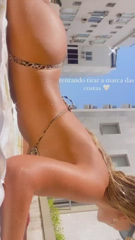 ass blonde brazilian celebrity jiggling clip