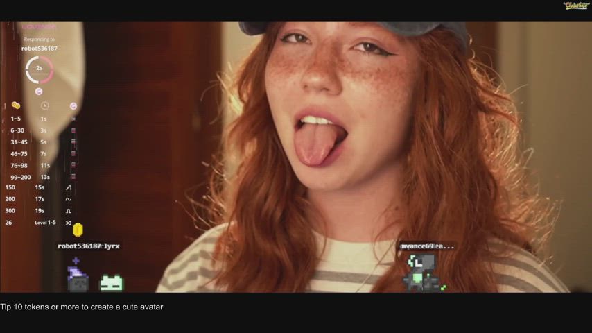 ahegao camgirl chaturbate egirl freckles redhead tongue adorable-porn ahegao-face