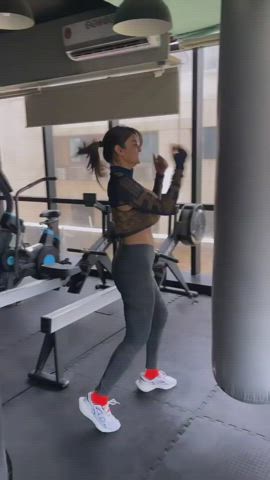 In the gym