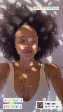 Cleavage Nathalie Emmanuel Swimsuit clip