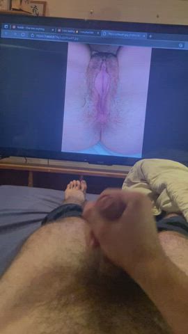 hairy cock male masturbation tribute clip