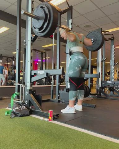 ass european fitness gym legs norwegian pawg scandinavian workout clip
